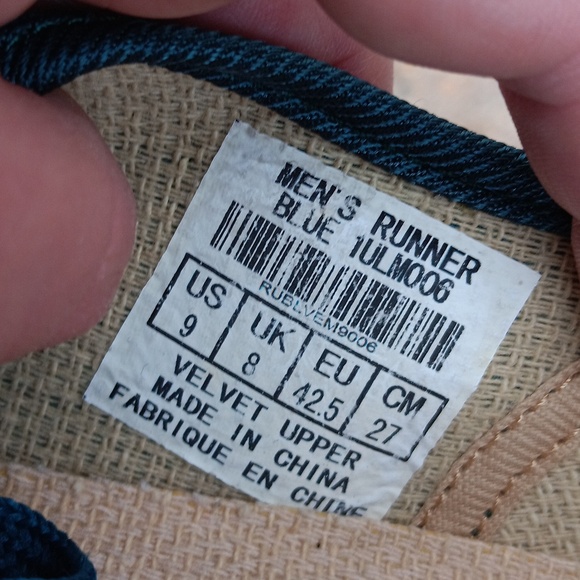 Ionic Epic fabric footwear mens runner blue sneakers sz 9 - Picture 8 of 8